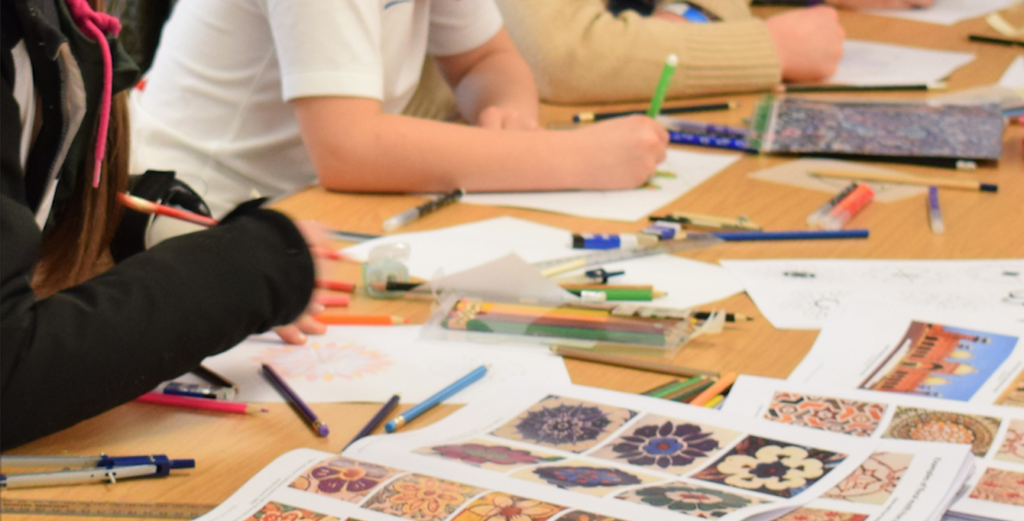 Pattern-making workshops with the local community at Bletchley