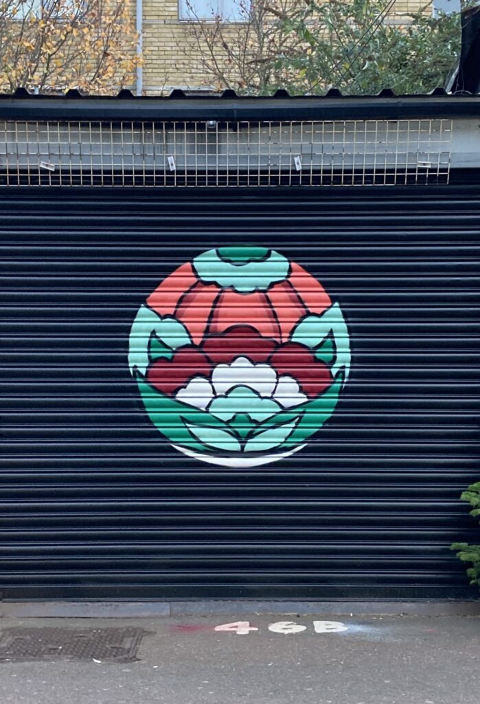 Hybrid Iznik Floral Mural, Sara Choudhrey 2022