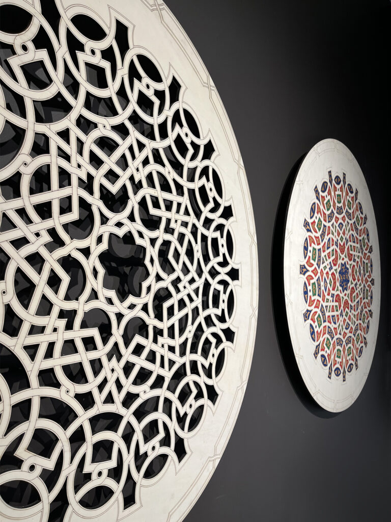 Detail of Zaydaan - A Matter of Time (cutwork roundel), Sara Choudhrey, 2024