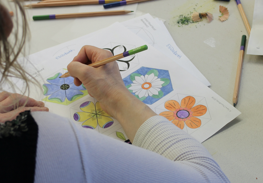 Geometry and floral motifs workshop led by Sara Choudhrey