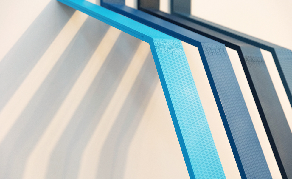 Installation view, Sara Choudhrey, Courting the Line, 2025, Graves Gallery. Photo: Sheffield Museums