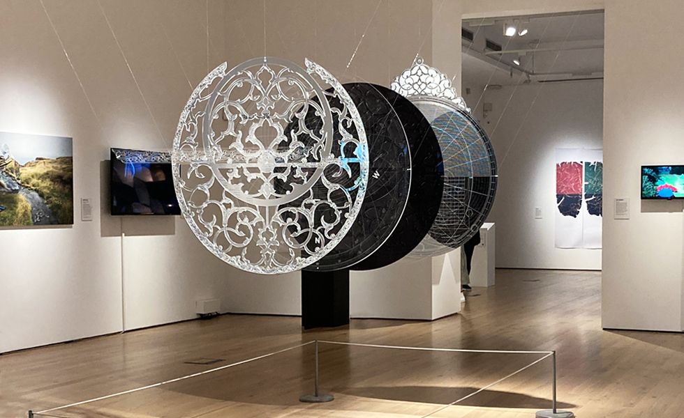 Sara Choudhrey, Siraat, 2021. Installation view at Aesthetica Art Prize 2022, York Art Gallery