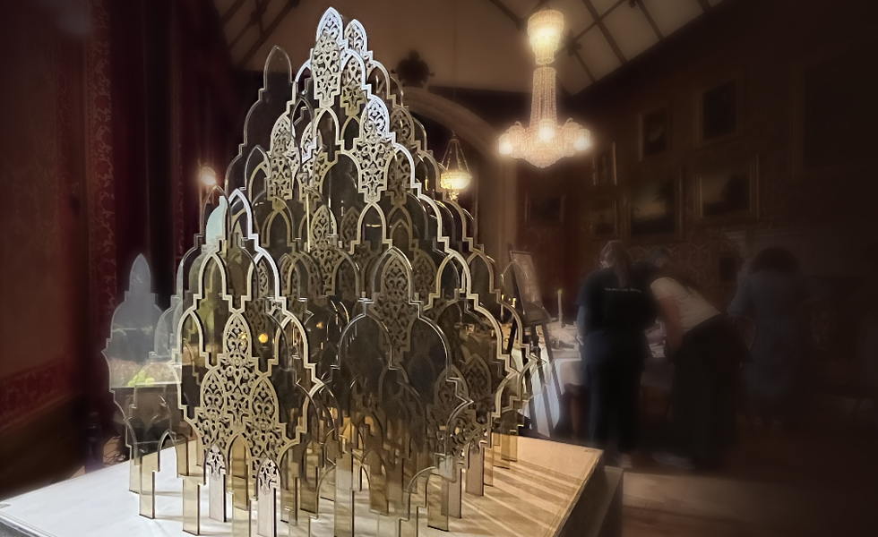 Sara Choudhrey, Sebka, 2026. Installation view for Reviving Gothic at Tyntesfield House, National Trust.